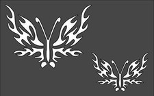 Tribal Butterfly Wall Art Reusable Stencil Template - StencilAir