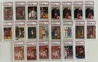 Michael Jordan 100 Card PSA Lot – SP Fleer Stadium Club Bulls PSA 9 8 7 6