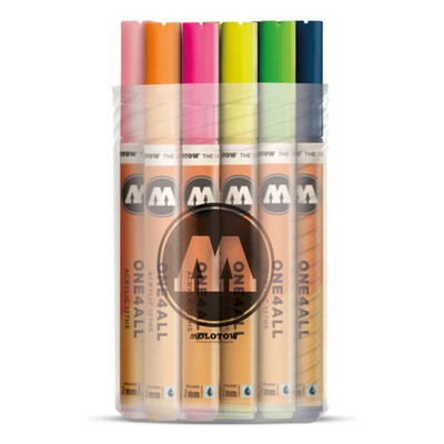 Molotow One4All Acryl Marker 127HS Schraubenbox Set 2 (20 Marker) - 2 mm Spitze