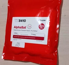TX8410 TEXWIPE AlphaSat 9"x9" Polyester Cleanroom Wiper Pre-Wetted 100% IPA 50pk