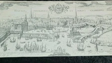 Jan Dirckston 1611 Engraving "Hafnia Metropolis et Portus Celeberrimus Dande"