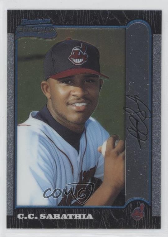 1999 Bowman Chrome CC Sabathia #344 HOF n1u