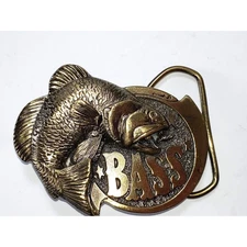 Vintage BASS Fishing/Anglers Buckle 1981 The Great Buckle Co.