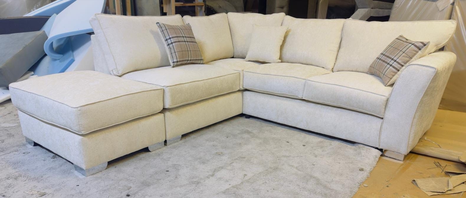 Dylan Corner Sofa With High Back Cushion