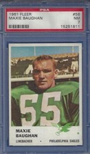1961 Fleer #56 Maxie Baughan RC PSA 7 Philadelphia Eagles 2025 HOF Finalist