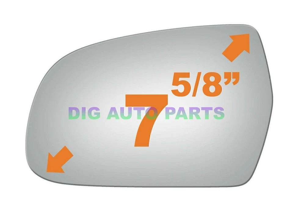 Mirror Glass Fits 2011 2012 2013 2014 Audi A4 A5 Quattro Left Side Flat+Adhesive - Image 2 of 4