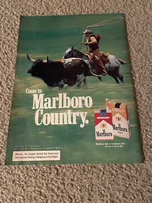 ebay marlboro cigarettes Vintage Print Ad !! " Marlboro Cigarette " Vintage 1975 MARLBORO CIGARETTES RED