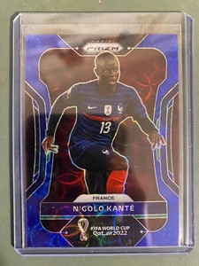2022 Panini Prizm Qatar World Cup N'Golo Kante #044/135 Blue Choice France 102