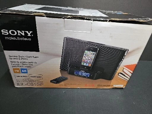 ✨️Sony Speaker Dock Station Dream Machine ICF-CS15iP w/ Remote✨️ - Image 2 of 4