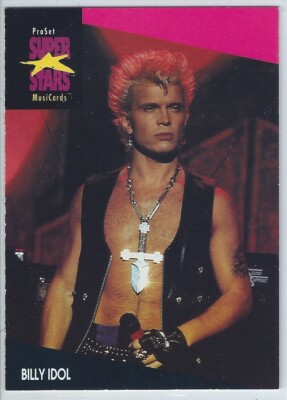 Billy Idol 1991 ProSet Super Stars MusiCards Trading Card #187