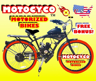 2-STROKE 66cc/80cc MOTORIZED BIKE KIT AND 26” BICYCLE DIY POWER