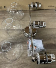 Bellevue PBF7862PNCK Aubrey 3 Light 24-1/2" Wide Bathroom Vanity Light