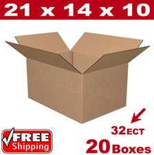 20 - 21x14x10 Cardboard Boxes Mailing Packing Shipping Box Corrugated Carton