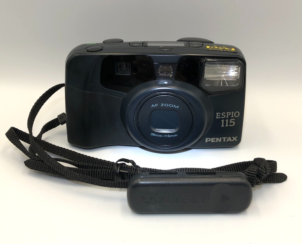 Pentax Espio 115 Black Point & Shoot 35mm Compact Film