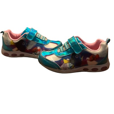 Disney Pixar Finding Dory sneakers Girls Size 9 Light-up Lenticular Printing