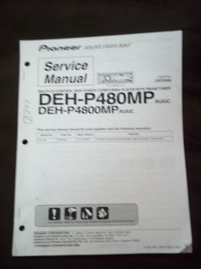 manual service pioneer cd stereo dehp mp player radio