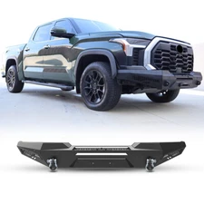 Front Bumper Steel Bracket For 2022 2023 2024 Toyota Tundra Truck Black