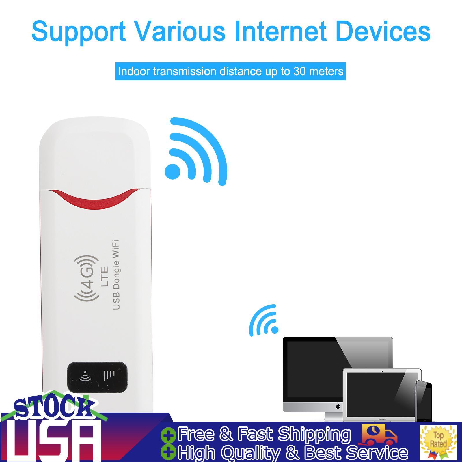 4G Unlocked Portable Hotspot Mini Wifi Router USB Modem 100Mbps LTE FDD