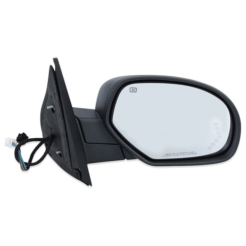 Espejo retrovisor lateral para Chevrolet Tahoe 2007-2014 lado conductor y pasajero negro texturizado - Imagen 10 de 20