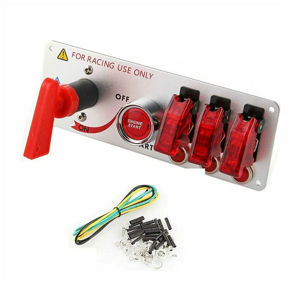 5Gang Engine Start Push Button Ignition Switch Panel Toggle For Racing Car - image 2 of 4