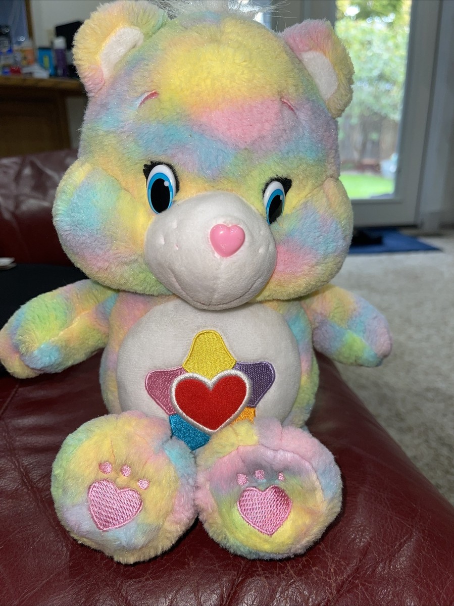 2016 Care Bear Just Play True Heart Tye Dye Rainbow Pastel 13