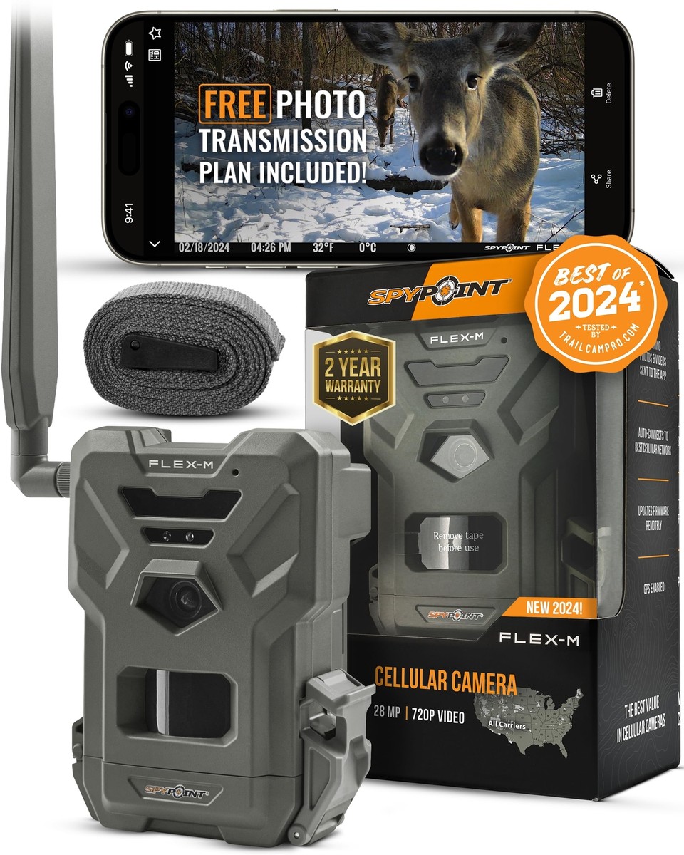 SPYPOINT FLEX M Cellular Trail Camera with Free Photo Transmission