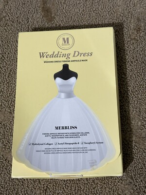 MERBLISS Wedding Dress Firming Ampoule Mask Wedding Dress 5 Pack RARE!!
