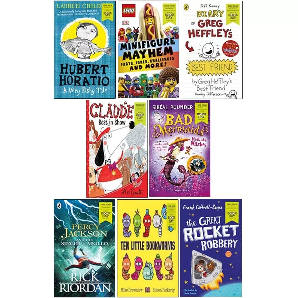 World Book Day 2019 - 8 Books Collection Set Hubert Horatio, LEGO Minifigure Ma