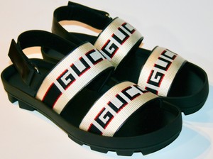 gucci stripe strap sandal