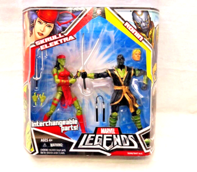 HASBRO MARVEL LEGENDS CLASSIC COLORS SKRULL ELEKTRA AND RONIN TWO 