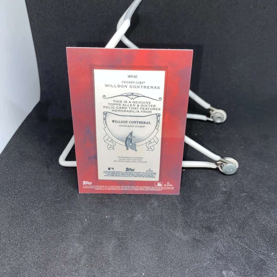 Wilson Contreras Allen & Ginter Patch Card 🔥🔥🔥 BMWT - Image 2 of 2