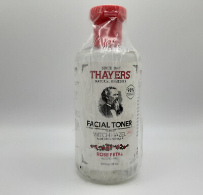 NEW Thayers Rose Petal Witch Hazel Aloe Vera Formula Facial Toner 12 fl oz