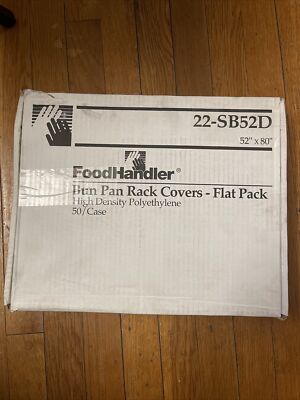 Rolls Of 50 Plastic Bun Rack Covers 52x80 Bread Rack Covers Full Size 0.7 mil