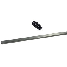 18 Long 34 Dd Steering Shaft Black 58-36 Spline X 34 Dd U Joint Kit