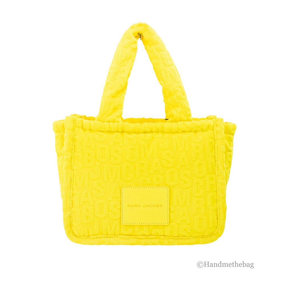 MARC JACOBS THE TOTE BAG イエロー Marc Jacobs The Monogram Terry Tote Small Golden Kiwi