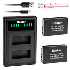 Kastar Battery LLD2 USB Charger for Canon LP-E17 LC-E17  Canon EOS 8000D Camera