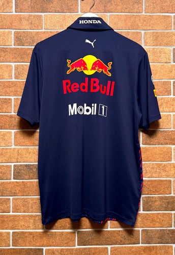 RED BULL HONDA F1 FORMULA ONE RACING TEAM PUMA SHIRT JERSEY POLO SHIRT SIZE L - 第 3/11 張圖片