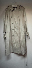 The Man's Shop Harrods Womens 42r Beige Double-breasted Belted Trench Coat New