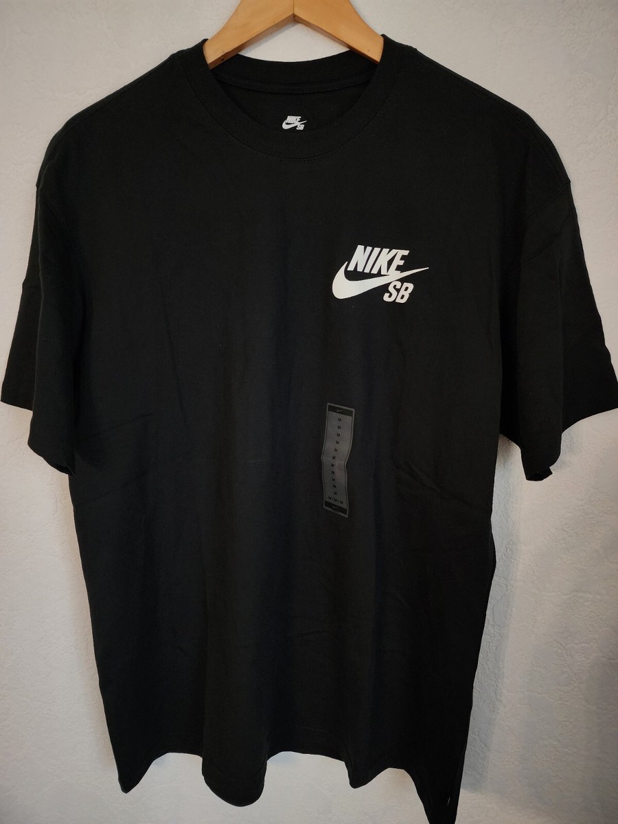 Nike SB Logo Skate Black Shirt Size Small NWT Loose fit DC7817-010 Cotton Nwt | eBay