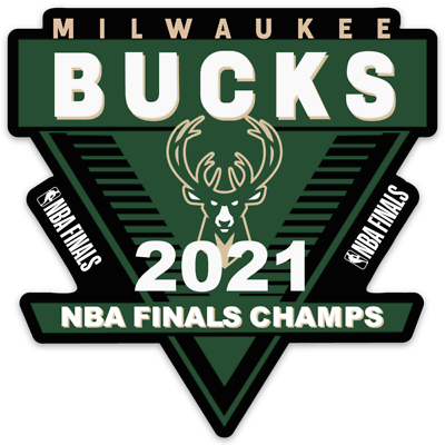 Milwaukee Bucks 2021 Champions NBA Basketball Classic logo type