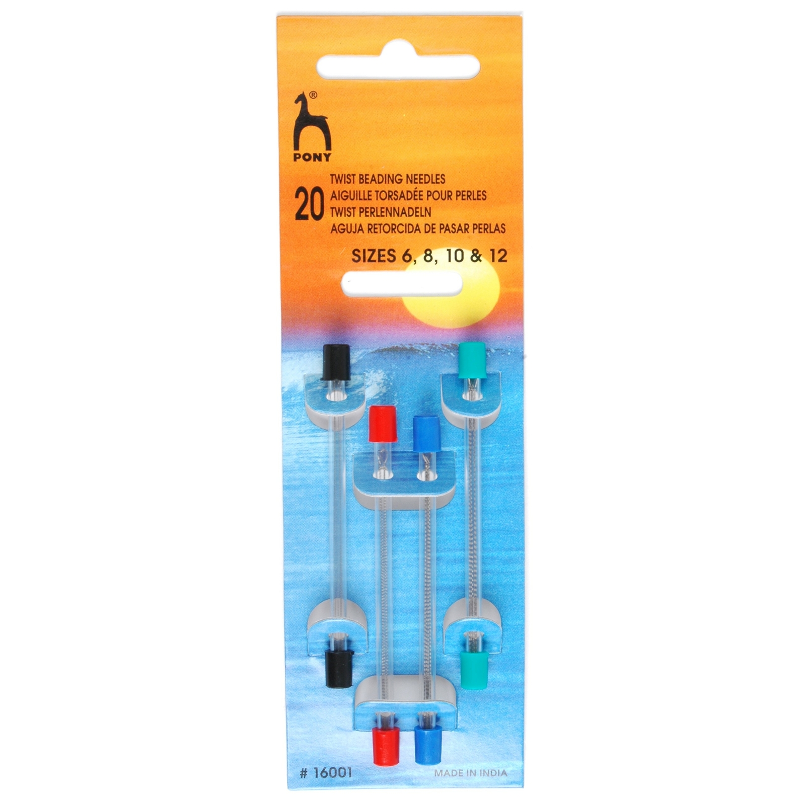 Pony Multi-Colour Twist Beading Needles: Assorted Sizes, - Image 2