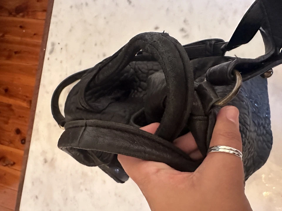 Alexander Wang Rocco Bag in Black Leather With brass Gold Hardware - image 4 of 4