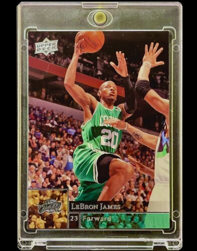 LeBron James Ray Allen 2009-10 Upper Deck #9 Wrong Name On Front Error Misprint - Picture 1 of 2