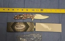 NEW Pocket Knife Rite Edge Folding 3-inch Blade USA Flag Bald Eagle E 300511