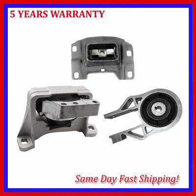 For Ford Focus 2013-2018 2.0L Turbo Motor & Trans. Mount Set 3pcs 5612 5546 5631