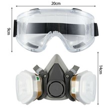 Full Face Respirator 7-Piece Kit-6200/6800 Masks, Type 3 Cartridge, Filter Cover