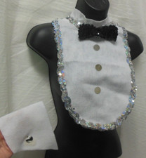 set of 4 formal accessories theatrical bib, c...