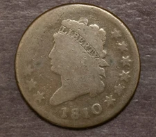 1810 Classic Head  Large Cent Almost Good   Lot 4036