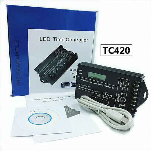 programable RGB Time LED Controller Dimmer TC420 TC421 WIFI DC 12V/24V 5Channel - Picture 1 of 11