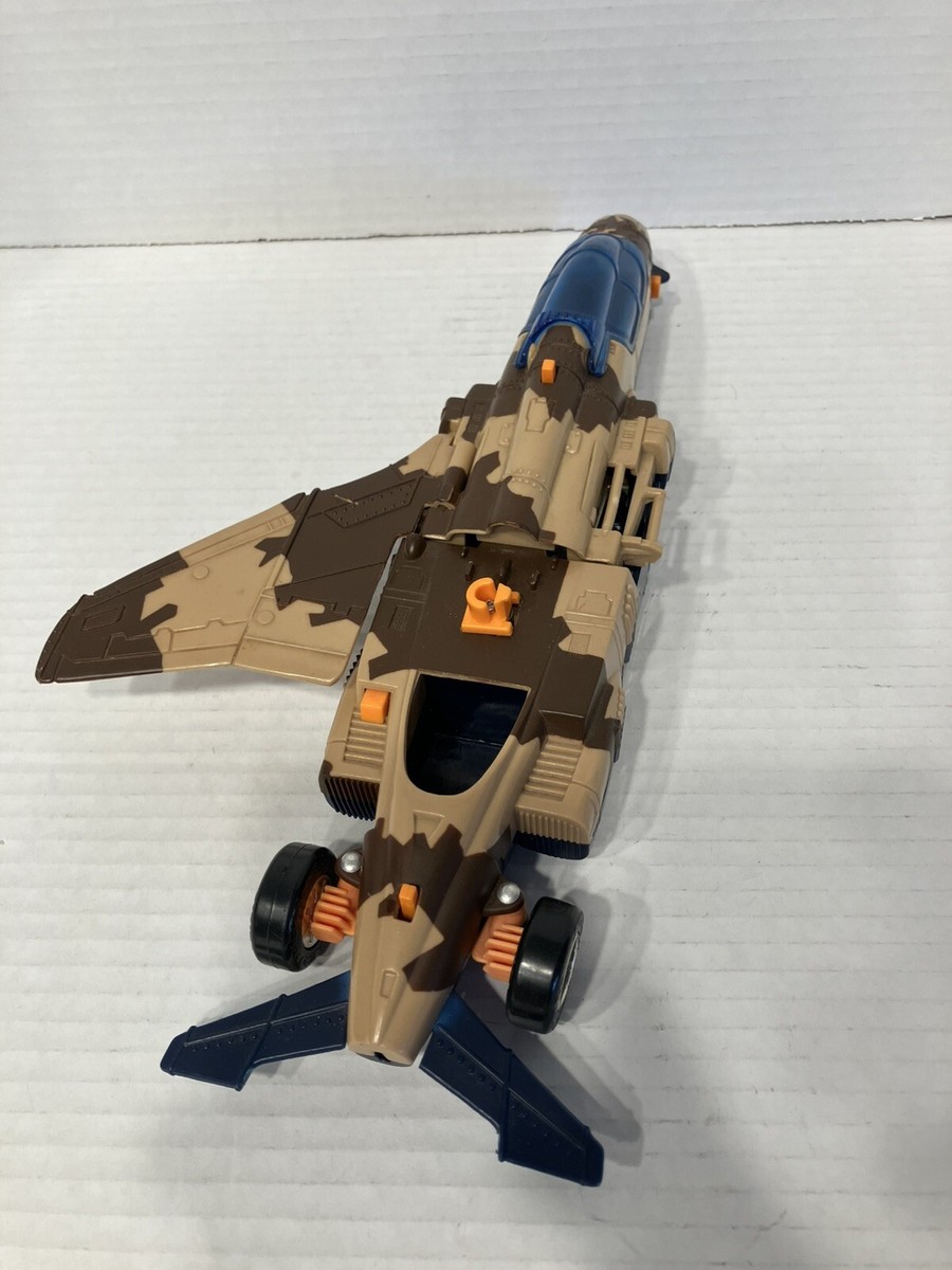 Kenner MASK 1987 – Avion Split Seconds Skybolt + Matt Trakker – Véhicule Complet, état Utilisé